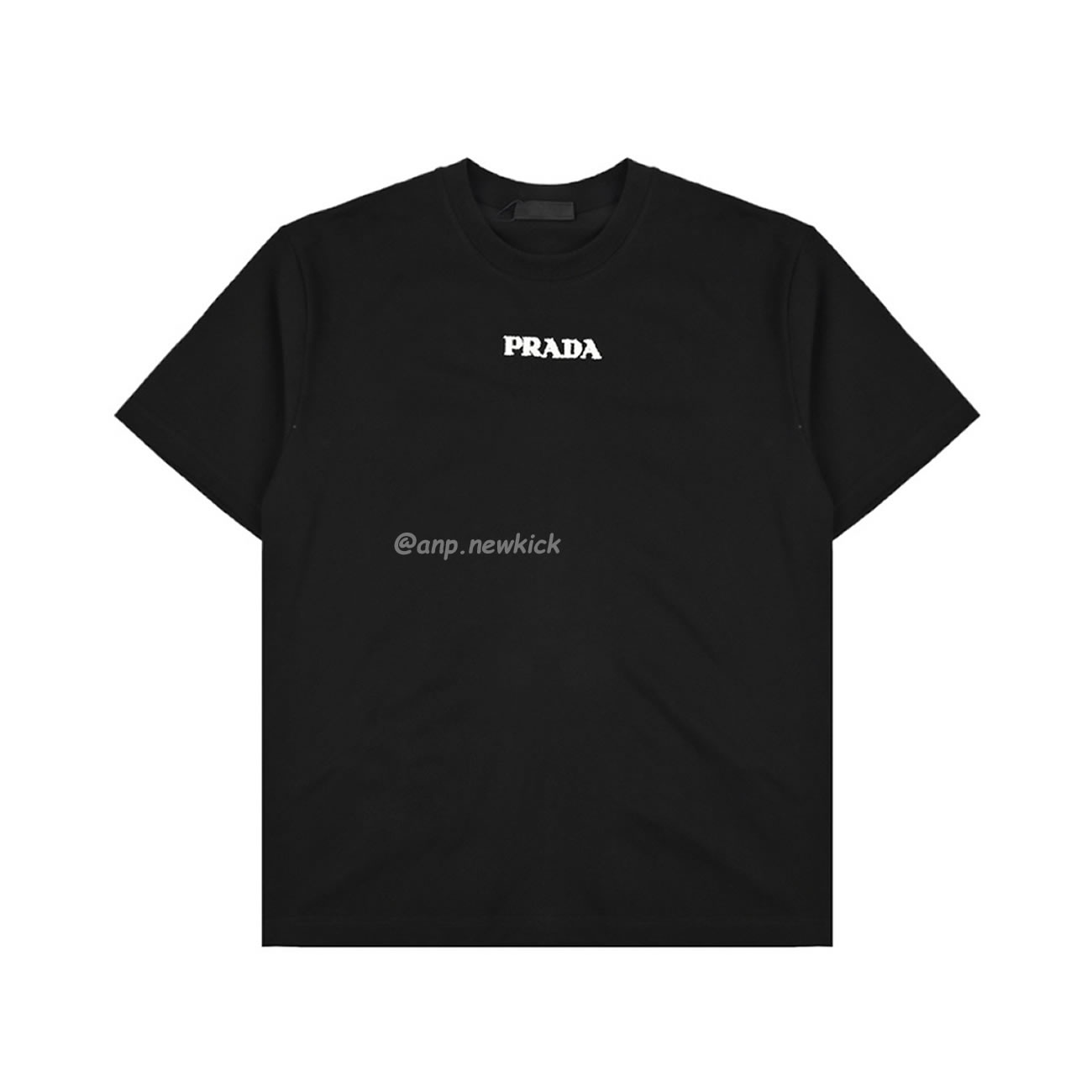 Prada 24ss 3d Toothbrush Embroidered Short Sleeves T Shirt (7) - www.newkick.vip